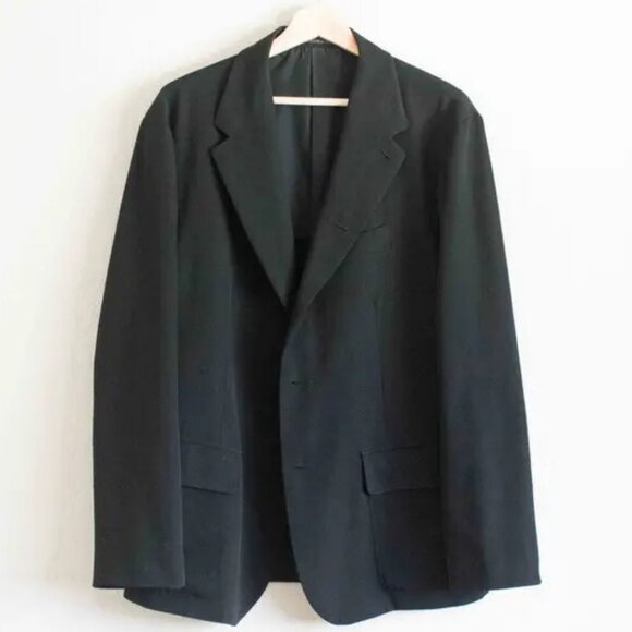 - Yohji Yamamoto POUR HOMME Regular and Regular Collar Blazer - - Picture 1 of 8